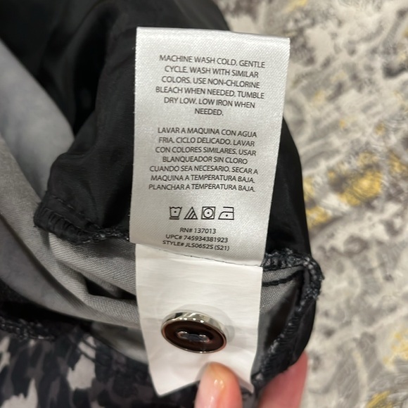 Black/Gray Leopard shorts - Picture 6 of 7